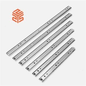 27mm fully extended two-section drawer slides for computer desks and bedside cabinets