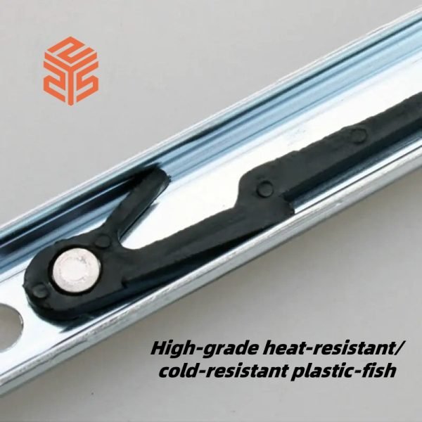 Iron 3-fold 40mm drawer extension slide ball bearing slide - Image 4