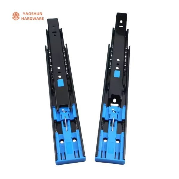 45mm Kitchen Hydraulic Telescopic Channel Rails Soft Closing Cabinet Slides Full Extension Drawer Slides - Image 2