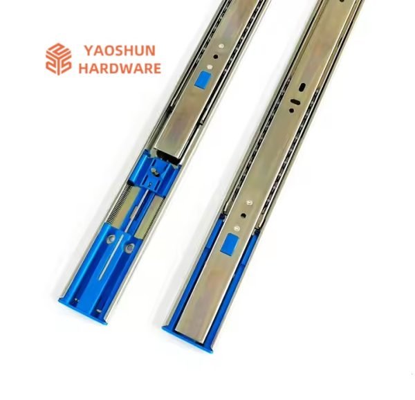 45mm Kitchen Hydraulic Telescopic Channel Rails Soft Closing Cabinet Slides Full Extension Drawer Slides - Image 5