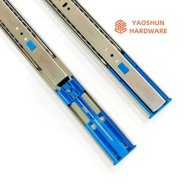 45mm Kitchen Hydraulic Telescopic Channel Rails Soft Closing Cabinet Slides Full Extension Drawer Slides - Image 9
