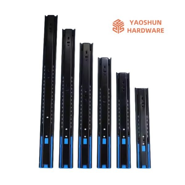 45mm Kitchen Hydraulic Telescopic Channel Rails Soft Closing Cabinet Slides Full Extension Drawer Slides