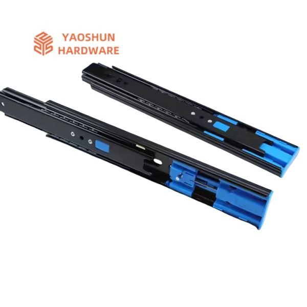 45mm Kitchen Hydraulic Telescopic Channel Rails Soft Closing Cabinet Slides Full Extension Drawer Slides - Image 3