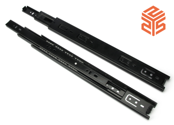 45mm 3-Fold Full Extension Ball Bearing Drawer Slide Telescope concealed Channel