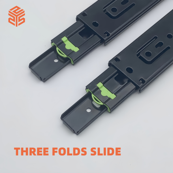Drawer Runners Ball Bearing Buffer Drawer Guides Furniture Telescopic Channel Soft Closing Drawer Slide - Image 2