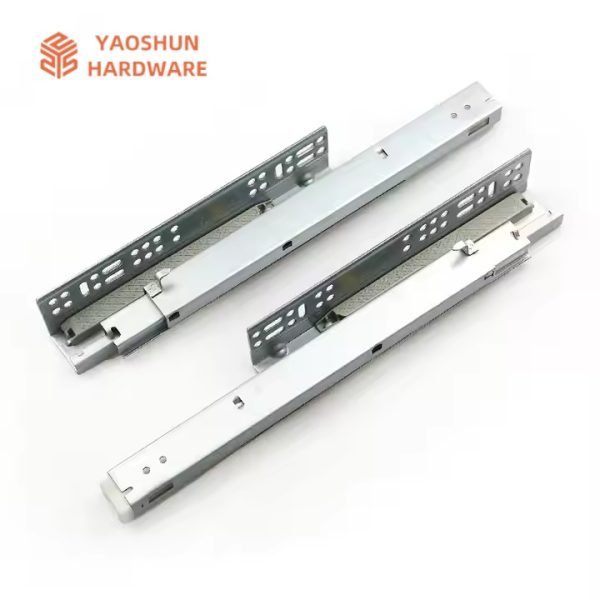 Wholesale Furniture hardware 3 fold soft close concealed undermount drawer slides cabinet - Image 5