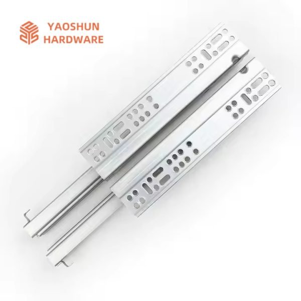 Wholesale Furniture hardware 3 fold soft close concealed undermount drawer slides cabinet - Image 6