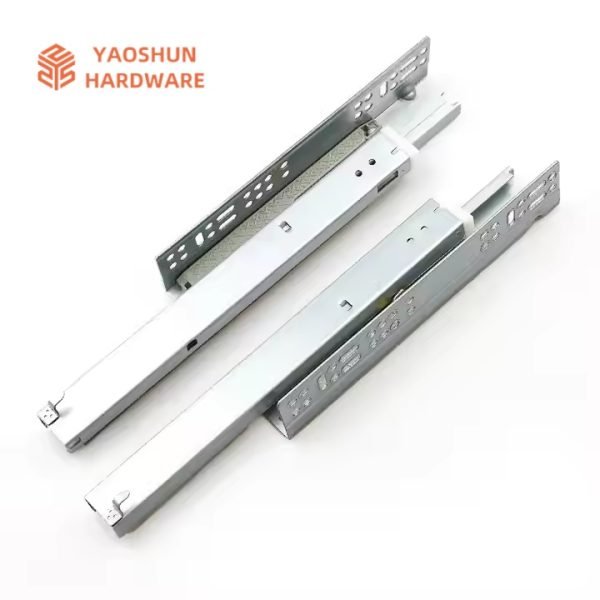 Wholesale Furniture hardware 3 fold soft close concealed undermount drawer slides cabinet - Image 8