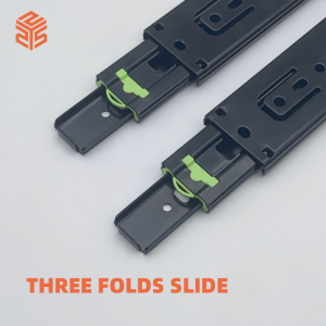 Drawer Runners Ball Bearing Buffer drawer guides Furniture Telescopic Channel Soft Closing Drawer Slide