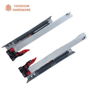 Wholesale Furniture hardware 3 fold soft close concealed undermount drawer slides cabinet