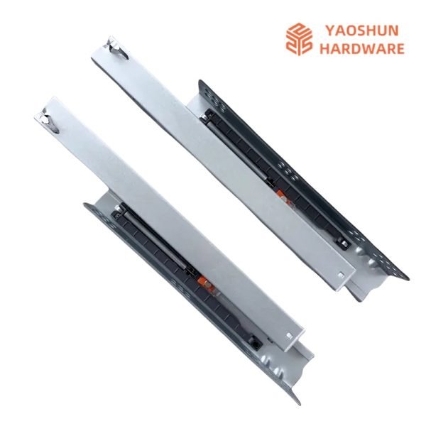 Wholesale Furniture hardware 3 fold soft close concealed undermount drawer slides cabinet - Image 4